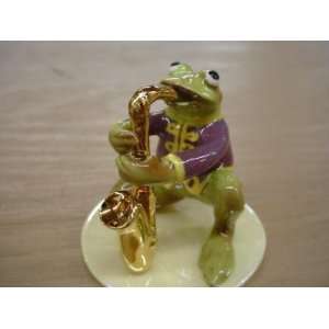 Hagen Renaker Frog Saxophone Player Figurine