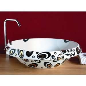 16.1 x 16.1 Vessel Sink Color Casablanca, Faucet Hole Option Sink 