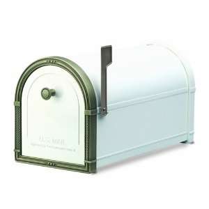   Mailboxes Coronado Mailbox White with Antique Bronze