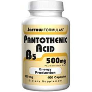  Pantothenic Acid ( 100 Caps 500 mg ) ( Energy Production 