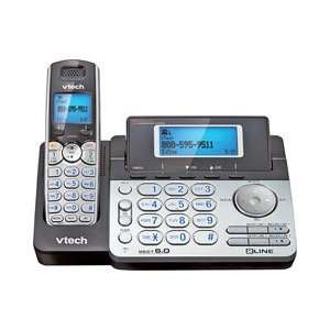  Vtech 2LINE CORDLESS PHONE DECT 6.01 HNDST BLK/SLVR, SPK 1 