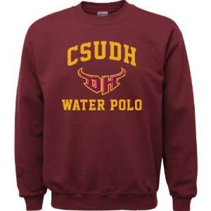 Cal State Dominguez Hills Toros Maroon Water Polo Arch Crewneck 