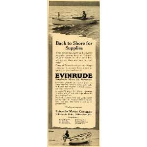   Detachable Engine Watercraft   Original Print Ad