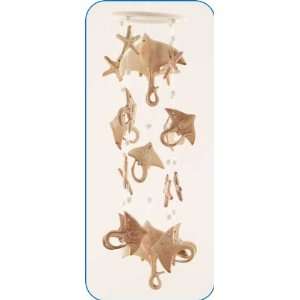  Manta Ray & Starfish Clay Wind Chime Patio, Lawn & Garden